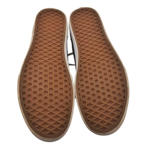 Vans Dark Burgundy Faux Leather (?) Low Top Old Skool Lace Up Sneakers SZ 10 - Picture 13 of 13